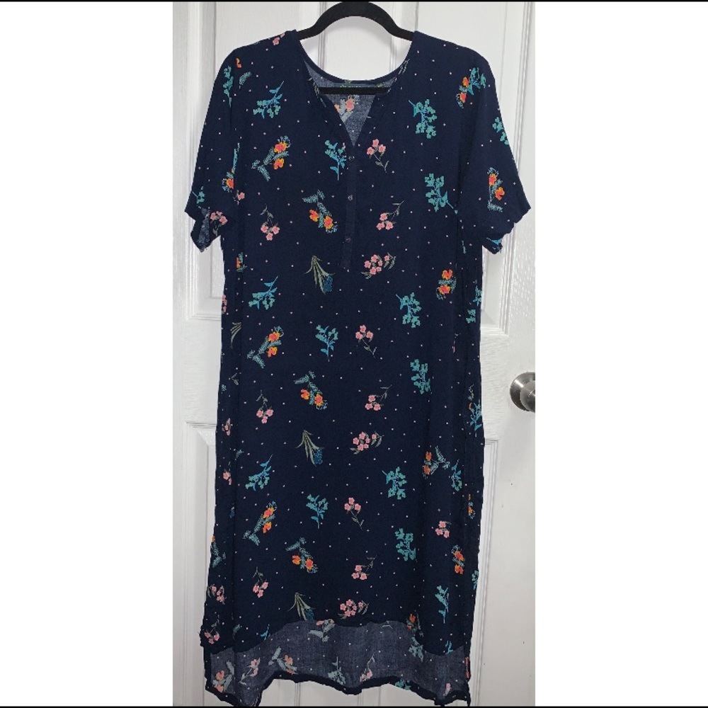 Avaasa navy blue floral dress - Picture 1 of 3